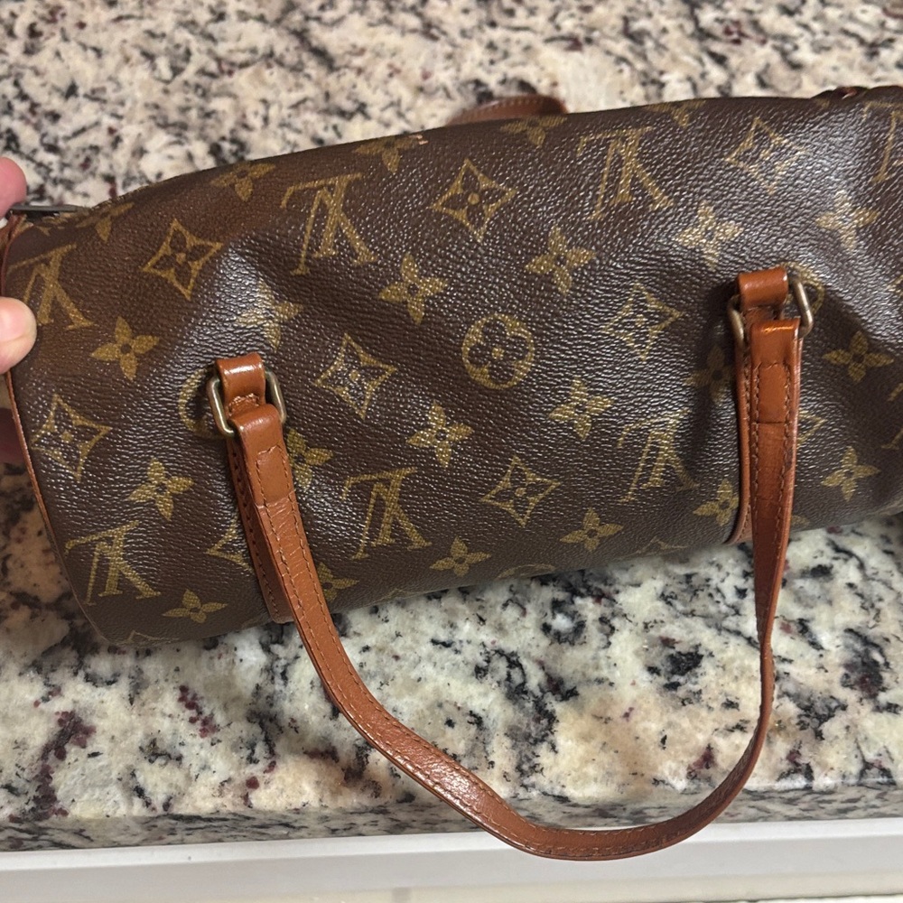 Louis Vuitton Brown and Gold Monogram Bag